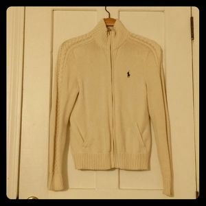 Cream Colored Polo Sweater